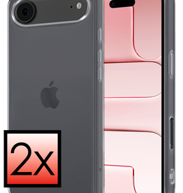 NoXx NoXx iPhone Air Hoesje Siliconen - Transparant - 2 PACK
