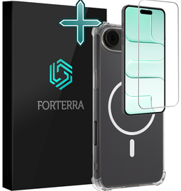 Forterra Forterra iPhone Air Magsafe Hoesje Transparant Met Screenprotector