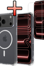 NoXx NoXx iPhone 17 Pro Max Magsafe Hoesje Transparant Met Screenprotector