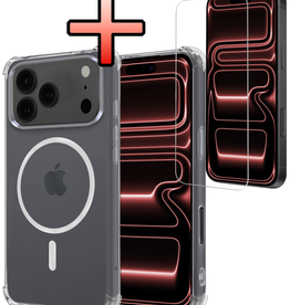 NoXx NoXx iPhone 17 Pro Max Magsafe Hoesje Transparant Met Screenprotector