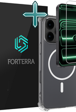 Forterra Forterra iPhone 17 Pro Magsafe Hoesje Transparant Met Screenprotector
