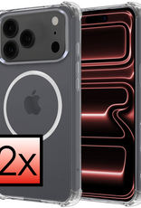 NoXx NoXx iPhone 17 Pro Magsafe Hoesje - Transparant - 2 PACK
