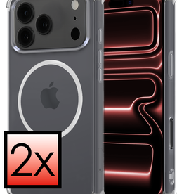 NoXx NoXx iPhone 17 Pro Magsafe Hoesje - Transparant - 2 PACK