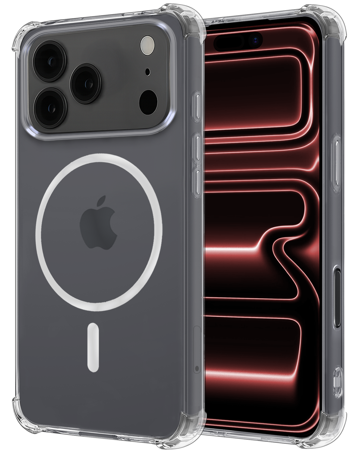 NoXx NoXx iPhone 17 Pro Magsafe Hoesje - Transparant