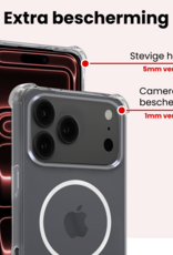 NoXx NoXx iPhone 17 Pro Magsafe Hoesje - Transparant