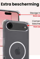 NoXx NoXx iPhone Air Magsafe Hoesje Transparant Met 2x Screenprotector