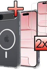 NoXx NoXx iPhone Air Magsafe Hoesje Transparant Met 2x Screenprotector