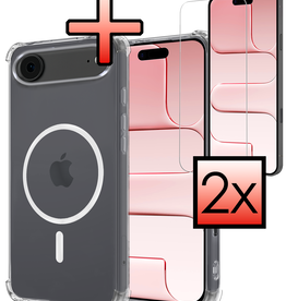 NoXx NoXx iPhone Air Magsafe Hoesje Transparant Met 2x Screenprotector