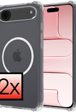 NoXx NoXx iPhone Air Magsafe Hoesje - Transparant - 2 PACK