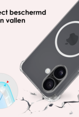 NoXx NoXx iPhone 17 Magsafe Hoesje Transparant Met 2x Screenprotector