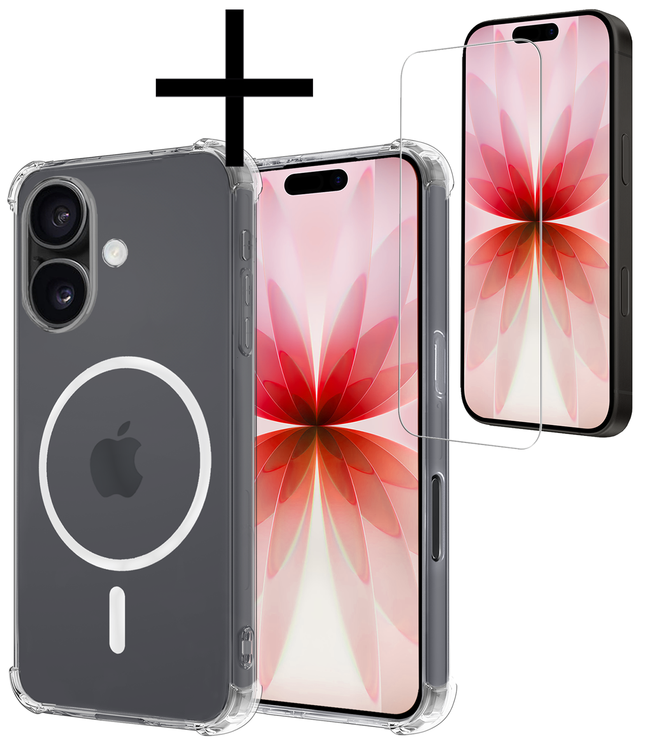 NoXx NoXx iPhone 17 Magsafe Hoesje Transparant Met Screenprotector