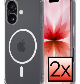 NoXx NoXx iPhone 17 Magsafe Hoesje - Transparant - 2 PACK