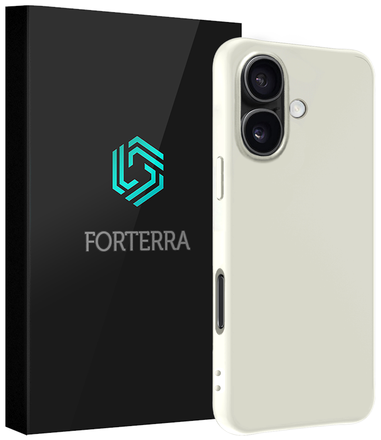 Forterra Forterra iPhone 17 Hoesje Siliconen - Wit