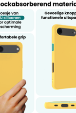 Forterra Forterra iPhone Air Hoesje Siliconen - Geel