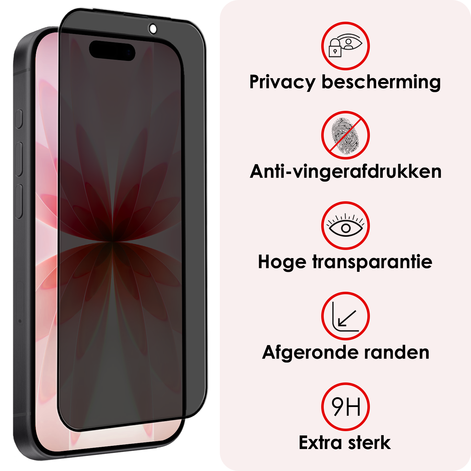 NoXx NoXx iPhone 17 Screenprotector Glas Privacy - 2 PACK