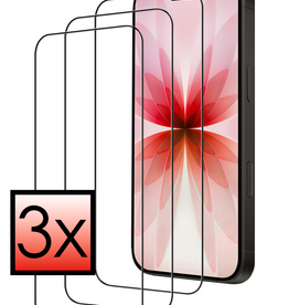 NoXx NoXx iPhone 17 Screenprotector Glas Full Cover 2D - 3 PACK