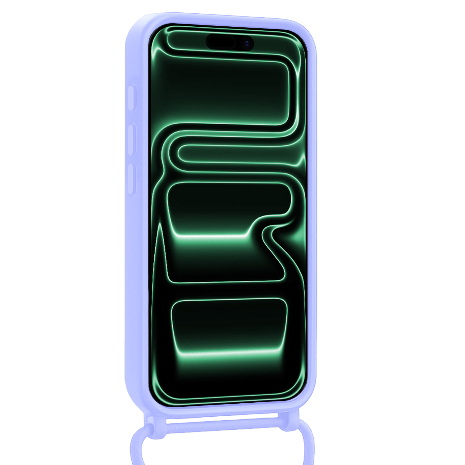 Forterra Forterra iPhone 17 Pro Max Hoesje Pashouder met Koord - Lila