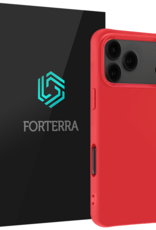 Forterra Forterra iPhone 17 Pro Max Hoesje Siliconen - Rood