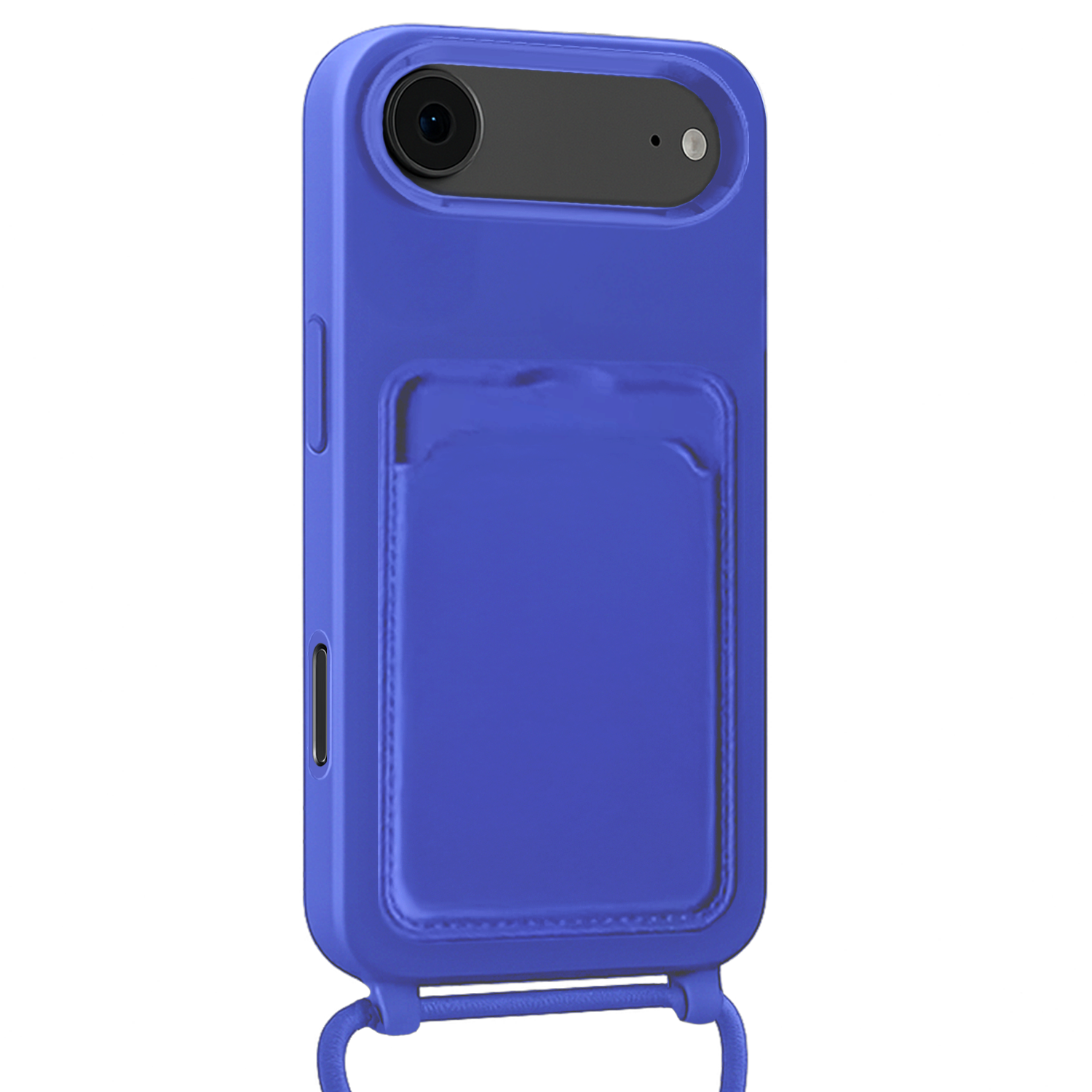Forterra Forterra iPhone Air Hoesje Pashouder met Koord - Fel Blauw - 2 PACK