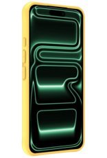 Forterra Forterra iPhone 17 Pro Max Hoesje Siliconen - Geel - 2 PACK