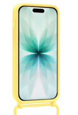 Forterra Forterra iPhone 17 Hoesje Pashouder met Koord - Geel