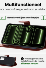 BASEY. BASEY. iPhone 17 Pro Max Hoesje Bookcase Met 2x Screenprotector - Donkerblauw
