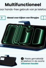 Forterra Forterra iPhone 17 Pro Max Hoesje Bookcase - Donkerblauw