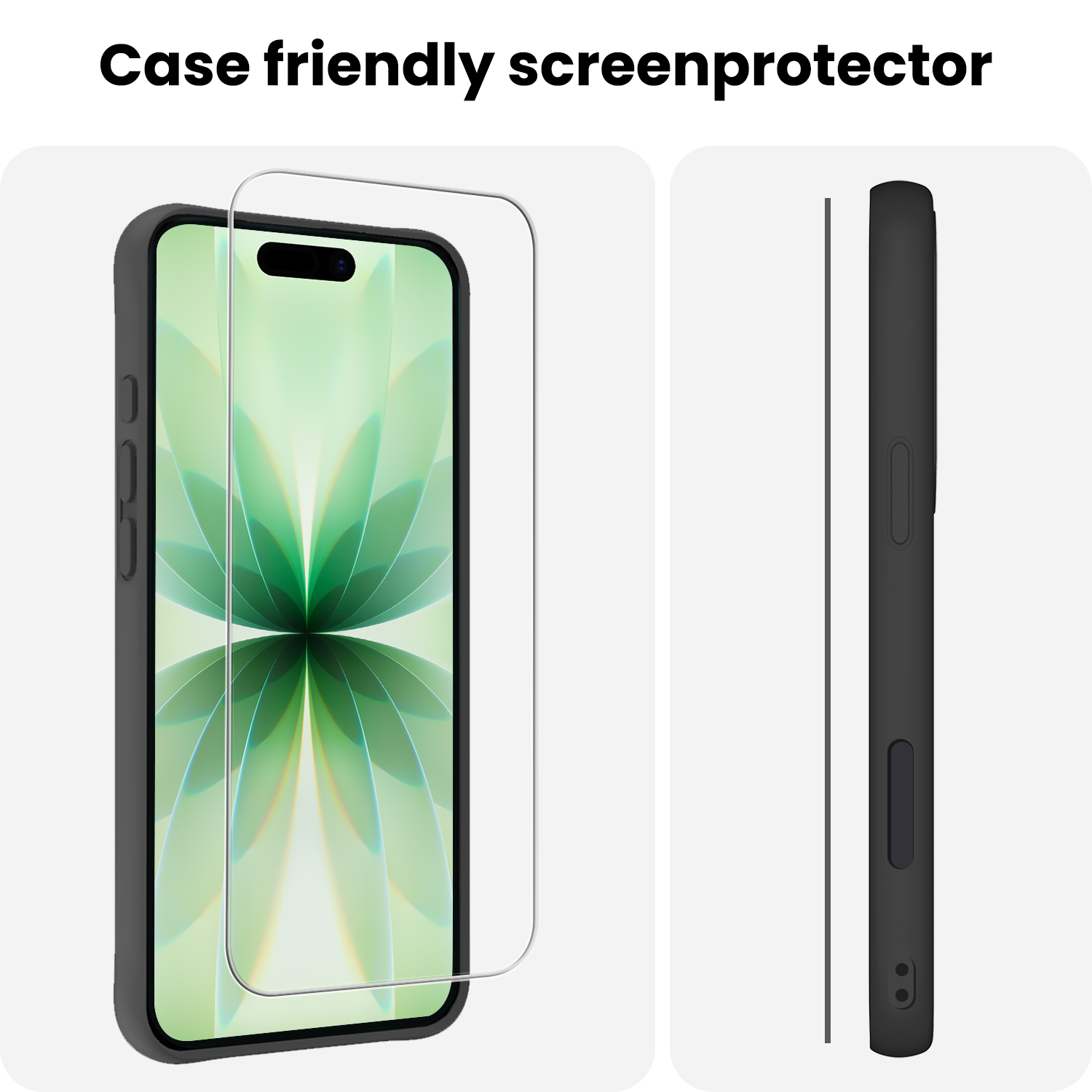 BASEY. BASEY. iPhone 17 Screenprotector Glas Full Cover 2D - 3 PACK