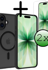 BASEY. BASEY. iPhone 17 Magsafe Hoesje Zwart Met 2x Screenprotector