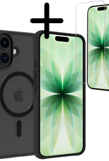 BASEY. BASEY. iPhone 17 Magsafe Hoesje Zwart Met Screenprotector