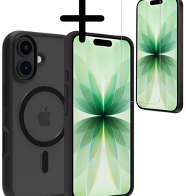 BASEY. BASEY. iPhone 17 Magsafe Hoesje Zwart Met Screenprotector