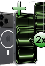 BASEY. BASEY. iPhone 17 Pro Max Magsafe Hoesje Transparant Met 2x Screenprotector