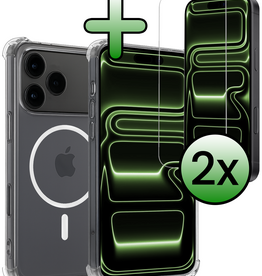 BASEY. BASEY. iPhone 17 Pro Max Magsafe Hoesje Transparant Met 2x Screenprotector