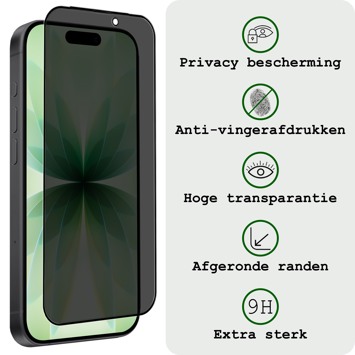 BASEY. BASEY. iPhone 17 Screenprotector Glas Privacy - 2 PACK