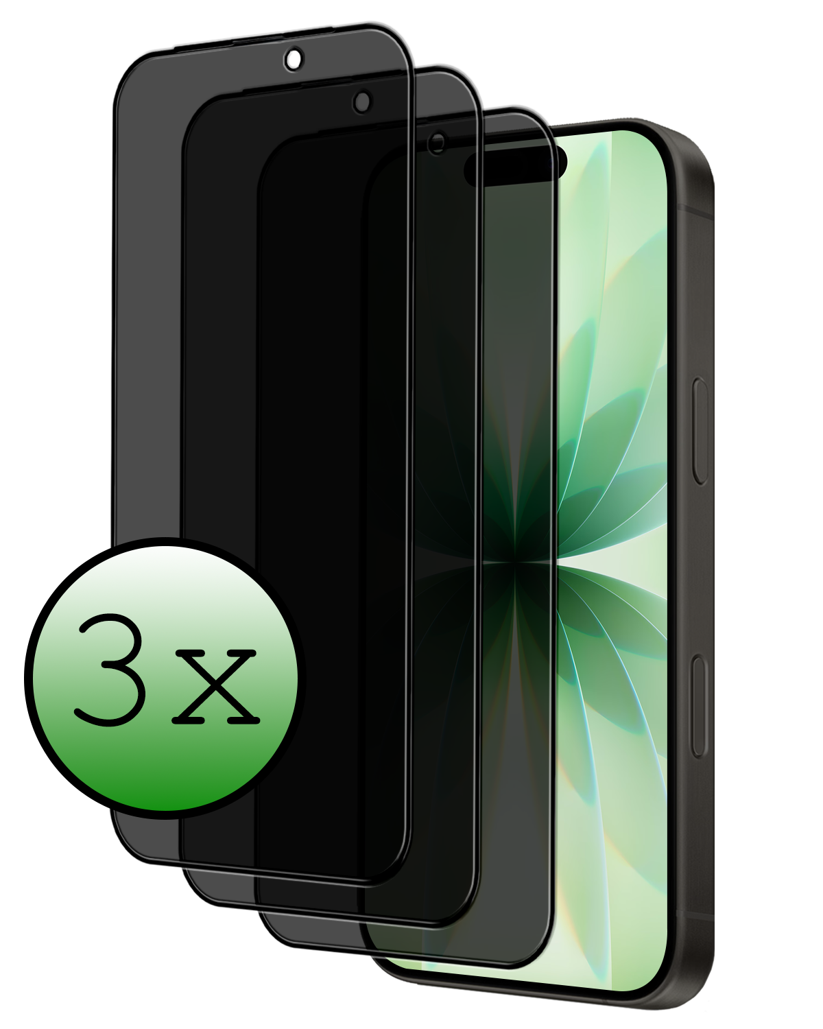 BASEY. BASEY. iPhone 17 Screenprotector Glas Privacy - 3 PACK