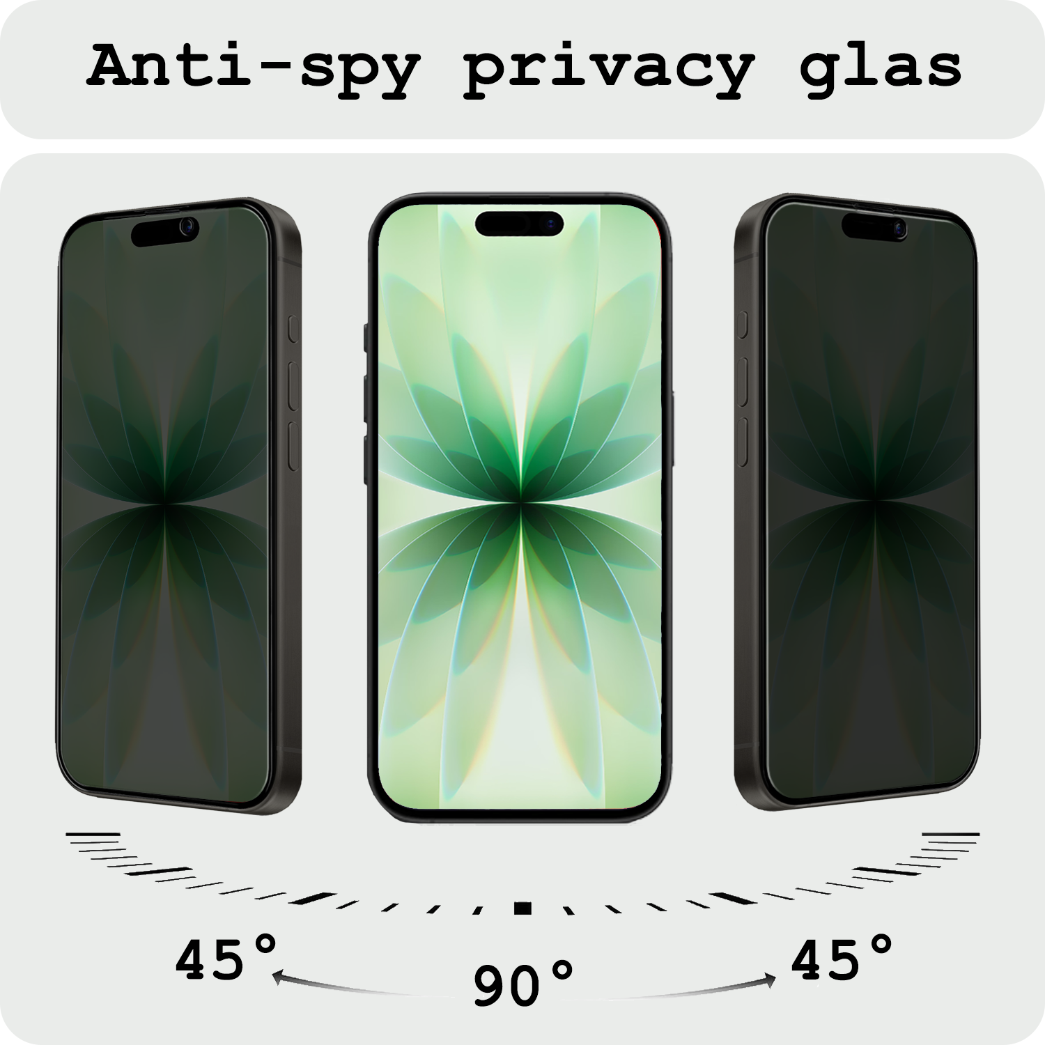 BASEY. BASEY. iPhone 17 Screenprotector Glas Privacy - 3 PACK