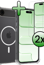 BASEY. BASEY. iPhone Air Magsafe Hoesje Transparant Met 2x Screenprotector