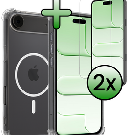 BASEY. BASEY. iPhone Air Magsafe Hoesje Transparant Met 2x Screenprotector