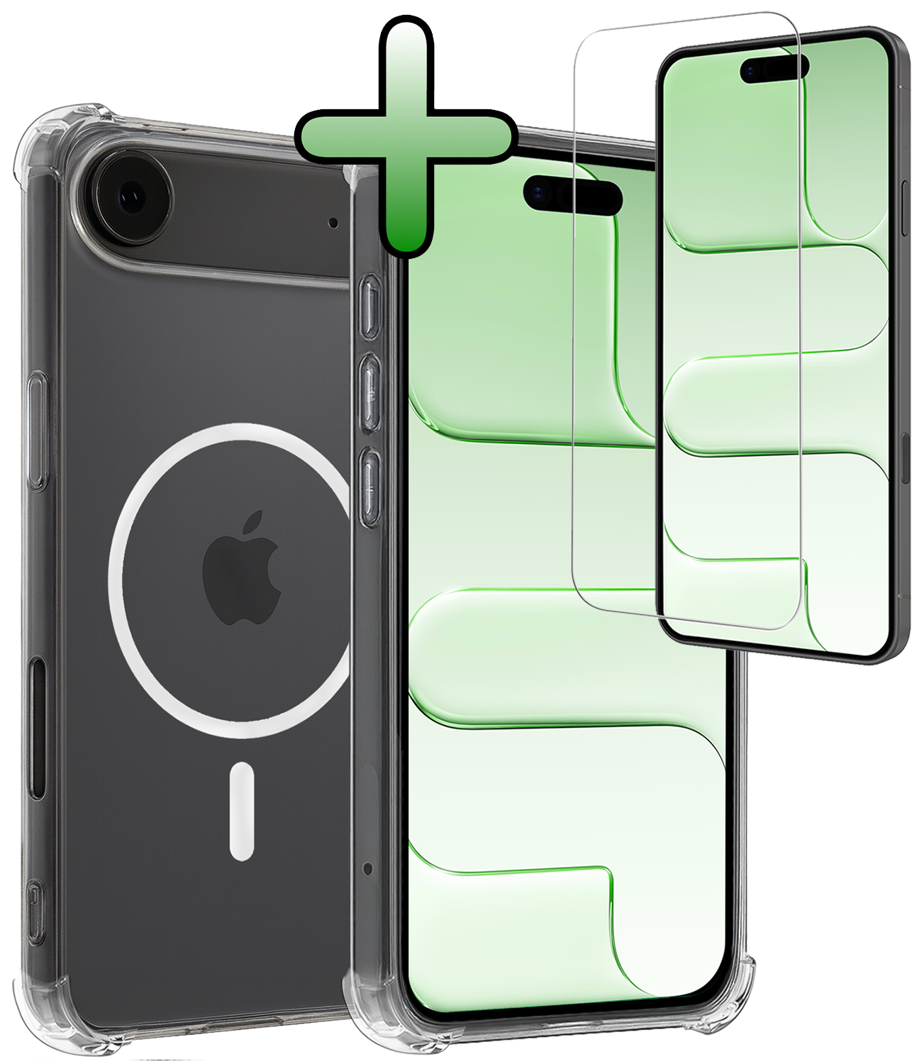 BASEY. BASEY. iPhone Air Magsafe Hoesje Transparant Met Screenprotector