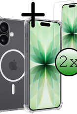 BASEY. BASEY. iPhone 17 Magsafe Hoesje Transparant Met 2x Screenprotector