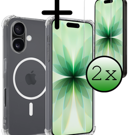 BASEY. BASEY. iPhone 17 Magsafe Hoesje Transparant Met 2x Screenprotector
