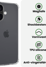BASEY. BASEY. iPhone 17 Magsafe Hoesje Transparant Met 2x Screenprotector