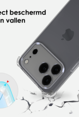 BASEY. BASEY. iPhone 17 Pro Max Hoesje Transparant Shockproof Met Zwart Koord