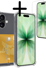 BASEY. BASEY. iPhone 17 Hoesje Pashouder Met Screenprotector