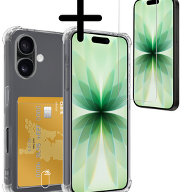 BASEY. BASEY. iPhone 17 Hoesje Pashouder Met Screenprotector