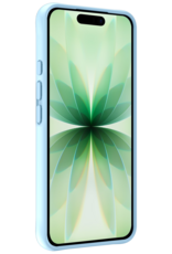 BASEY. BASEY. iPhone 17 Hoesje Siliconen Met 2x Screenprotector Met Dichte Notch - Lichtblauw