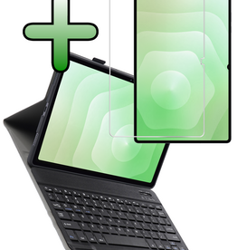 BASEY. BASEY. Samsung Galaxy Tab S11 Ultra Toetsenbordhoes Met Screenprotector - Zwart