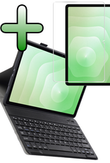BASEY. BASEY. Samsung Galaxy Tab S11 Toetsenbordhoes Met Screenprotector - Zwart
