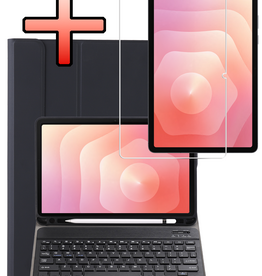 NoXx NoXx Samsung Galaxy Tab S11 Toetsenbordhoes Met Screenprotector - Zwart