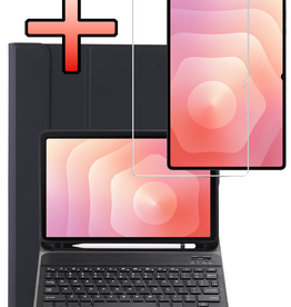 NoXx NoXx Samsung Galaxy Tab S11 Ultra Toetsenbordhoes Met Screenprotector - Zwart